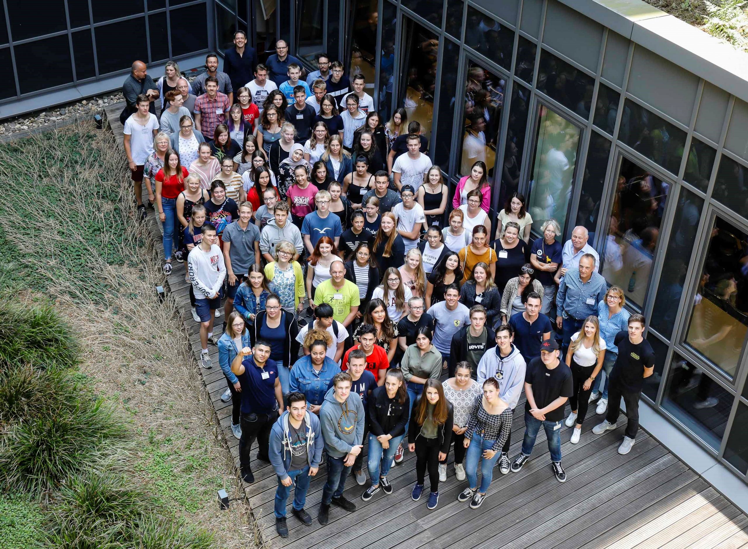 Gruppenfoto von der Emscher-UNESCO-Schülerfachtagung 2019